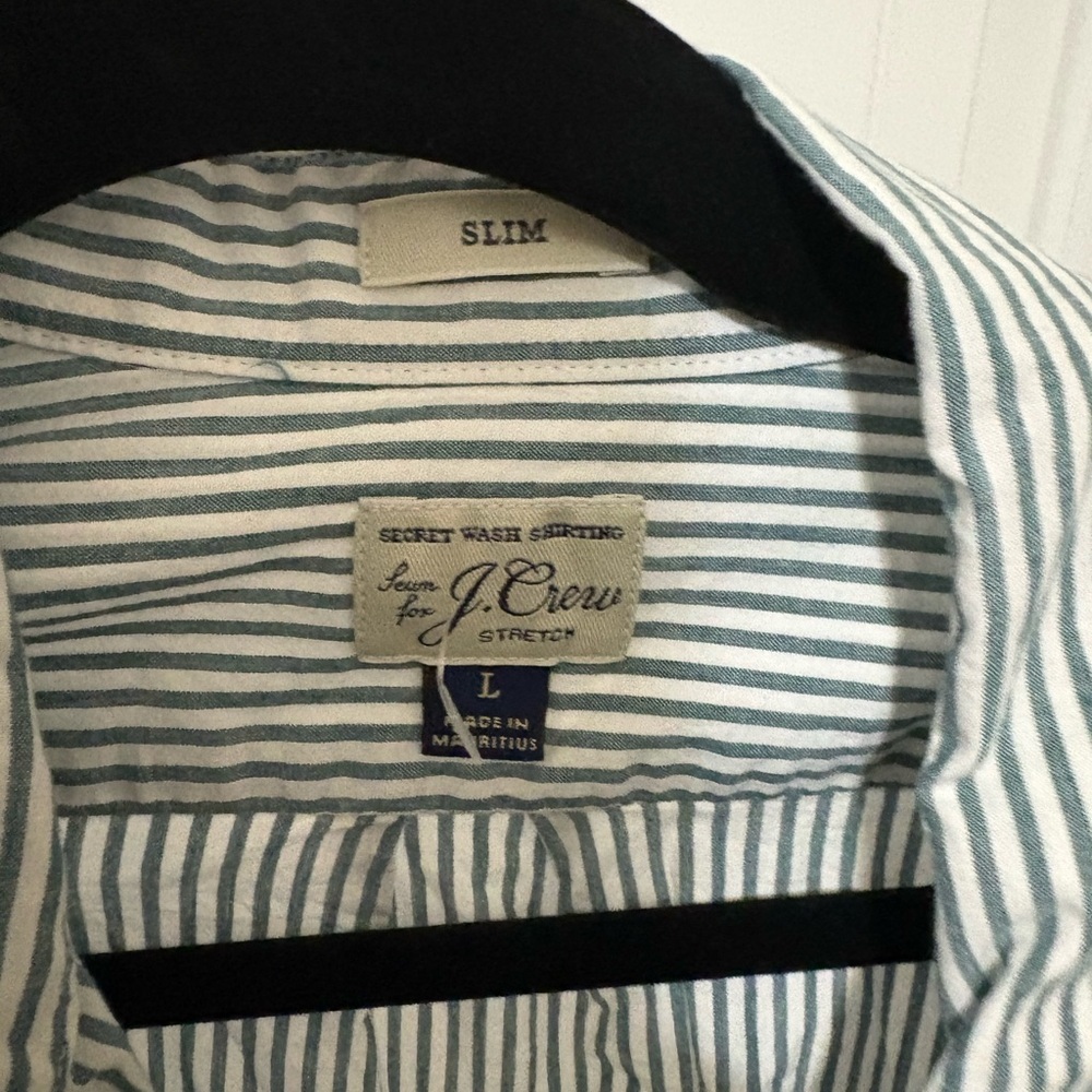 NWOT J.CREW slim cotton button up - Picture 4 of 6